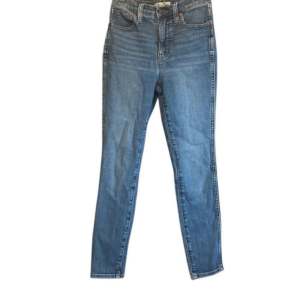Madewell Womens‎ High Rise Skinny Jeans Blue Denim Classic Casual Style